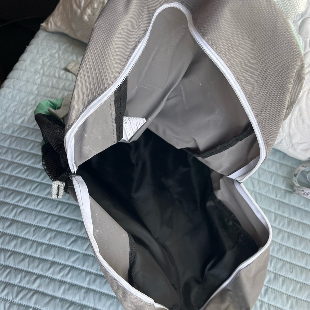 Teal/Mint And Gray Simple Backpack - image 4